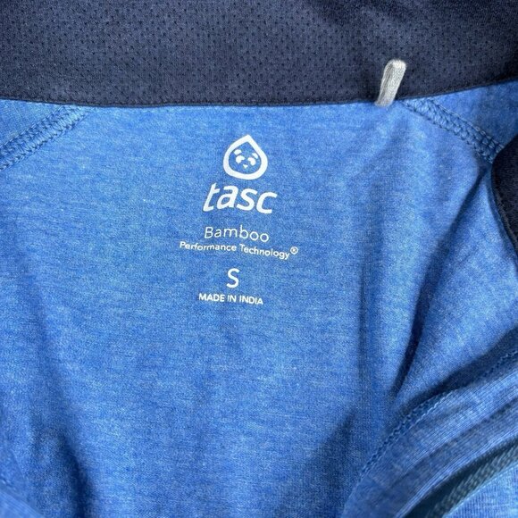Tasc Bamboo Performance 1/4 Zip Long Sleeve Pullover Men’s Size S Small Blue Sol - Picture 4 of 9